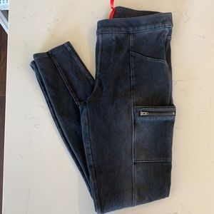 Spanx cargo black jeans